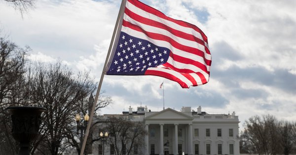 American flag upside down