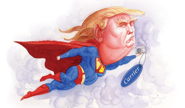 Trump Superman cartoon