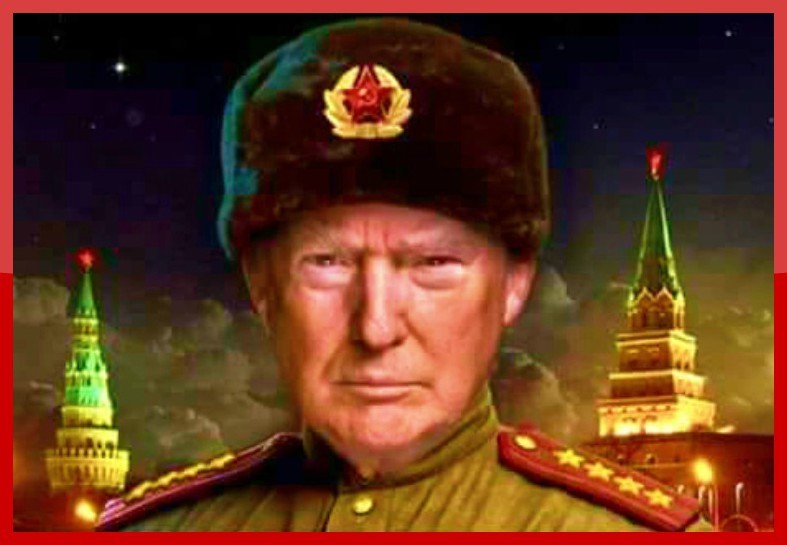 Trump wearing Russian hat