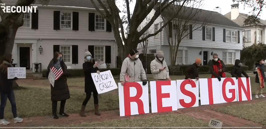 Ted Cruz resign signs