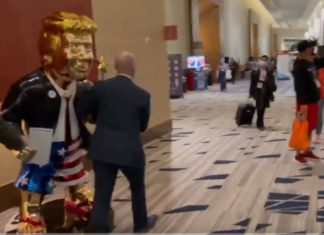 Trumpites Worship the One True God. Here They Are Rolling Him In