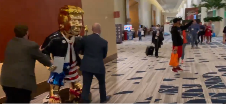 Trump statue CPAC