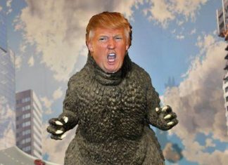 Trump Was Supposed To Be Godzilla In Exile But the GEICO Gekko Is Scarier
