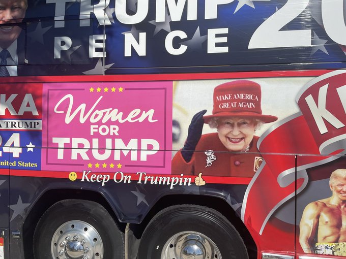 Queen Elizabeth Trump two