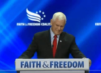 Pence Shouted Down, Called ‘Traitor!’ By Trump Fanatics At Faith and Freedom Coalition