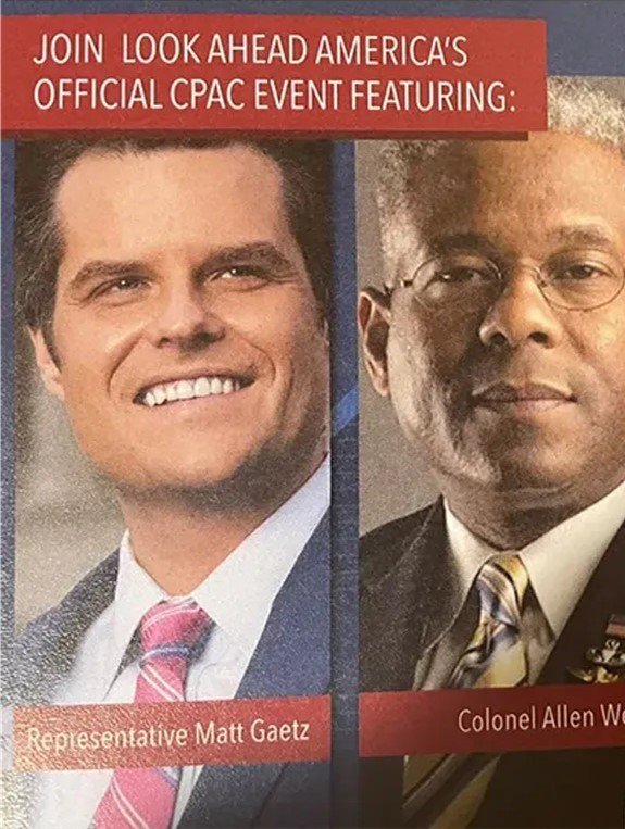 Gaetz and West promo at CPAC