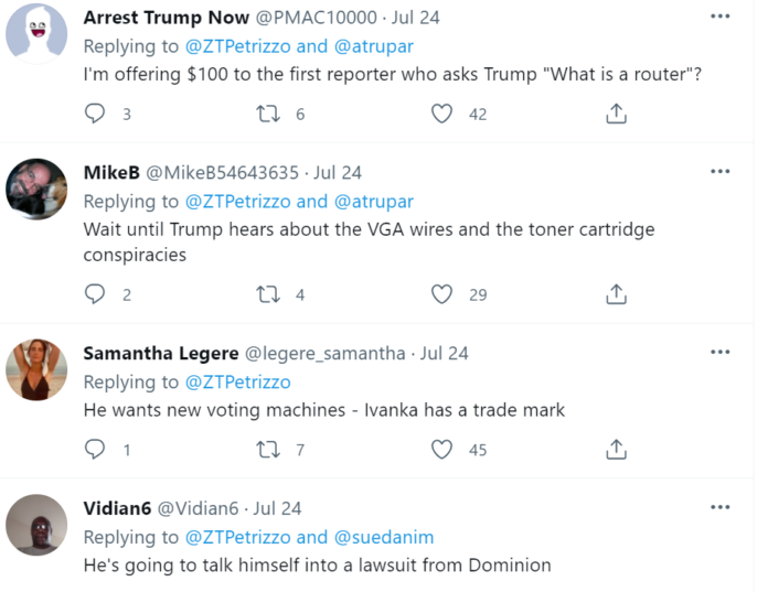 Router Twitter Free the Routers! Trump Goes On Tirade, Invokes Routers 11 Times ...