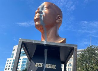 George Floyd Statue Vandalized Days After Its Unveiling