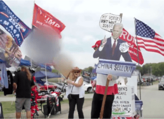 WATCH: Trump Supporters ‘Would Rather P**s Themselves Than Miss A Moment Of His Speech’