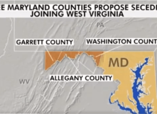 Gerrymandering On Steroids W. Virginia Governor says He’ll Accept Three Maryland Counties Who Want To Secede