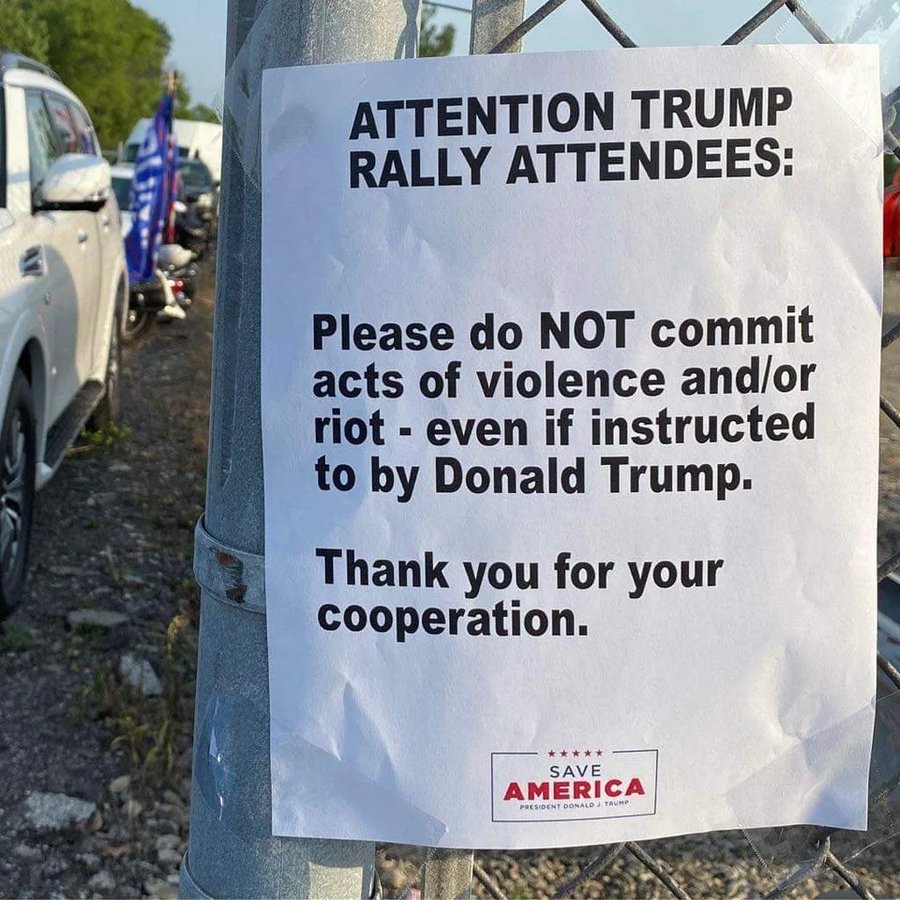 Don't riot sign