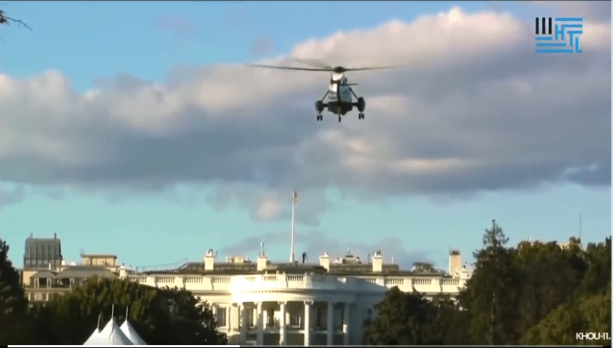 Helicopter above WH