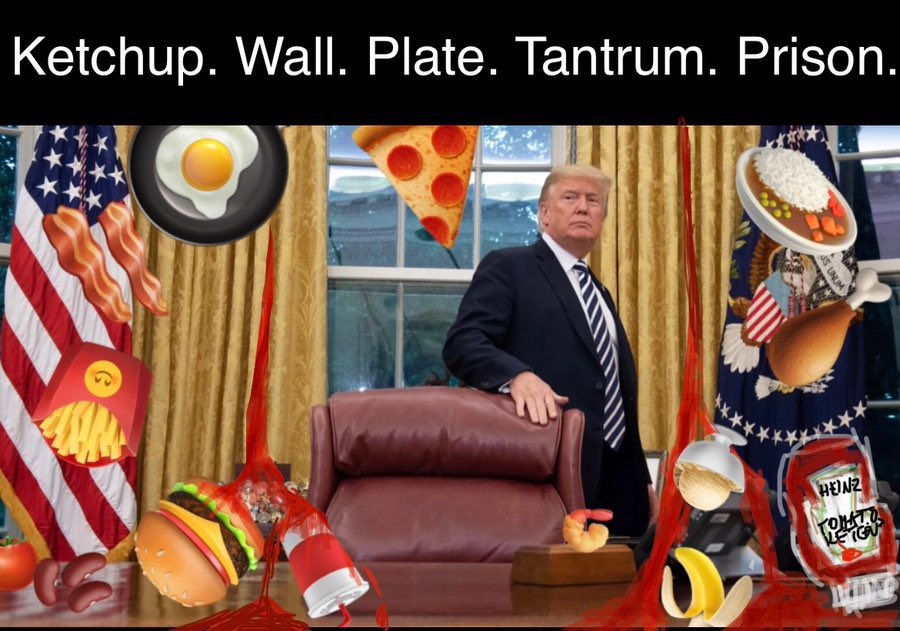 Trump flying food