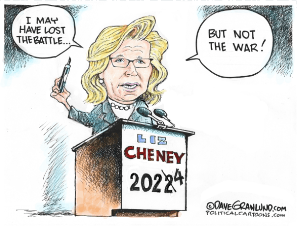 Liz Cheney war cartoon