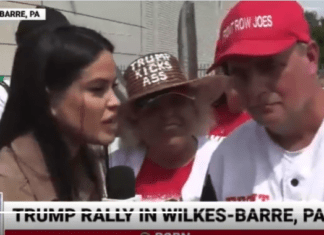 Postcards From Wingnuttia, the Trump Cult Wears ‘Front Row Joes’ and ‘Trump Kicks Ass’ Hats