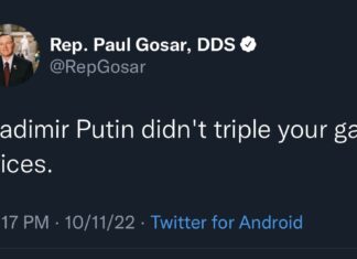 Paul Gosar Gets It Exactly Wrong