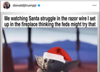 Don Junior Plunges Lower Yet, Advocates Violence Against Santa