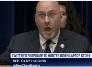 Straight Outta Wingnuttia, Clay Higgins Threatens Twitter, Tells Libs ‘Reflect Upon Your Woke Sky’