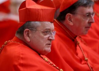 Anti-Vax, MAGA Cardinal Burke Tried to Deny Biden Communion and Now Wants Pro-Gay Bishops Put on Trial
