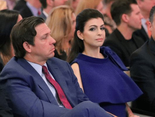Ron and Casey DeSantis slouch screenshot Twitter