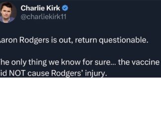 Charlie Kirk Rules Out Vaccine As Cause of Aaron Rodgers’ Injury