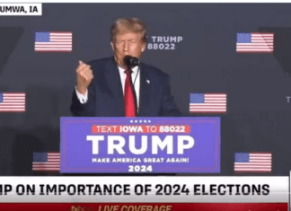 Trump Baits Crowd With Disinfo Just Like He Did Election Night 2020