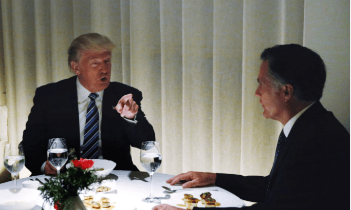 Romney Trump dinner
