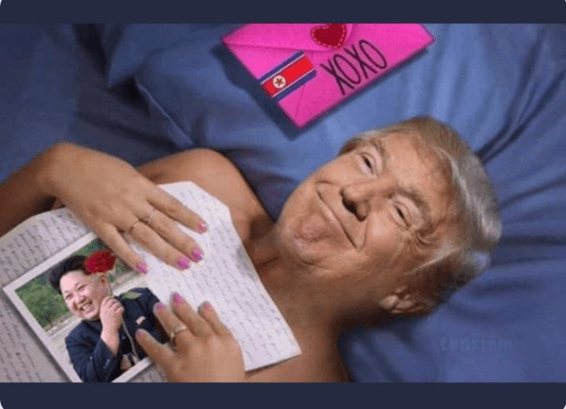 Trump Kim love letters
