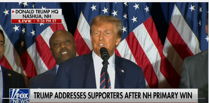 Trump post NH