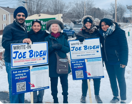 joe Biden write in