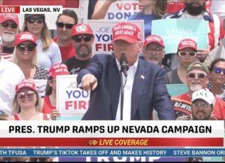 In Vegas Trump Directs His Cult – “It would be suicide before Biden, right?”