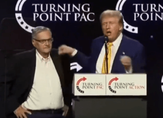 Trump Kisses the Only White Person On Stage, Male Or No