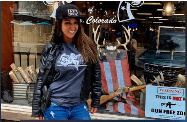 Lauren Boebert gun in window