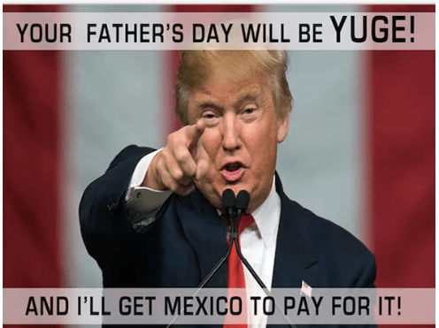Trump Father's Day card
