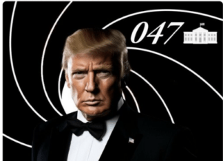 Trump Reposts Fantasy Image, There’s One 007 Ending For Him