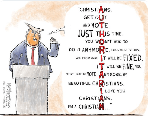 Authoritarian cartoon