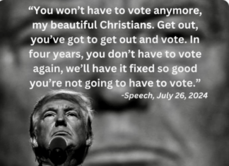 Trump’s “You Won’t Have To Vote Again” Crack Blows Up In His Face