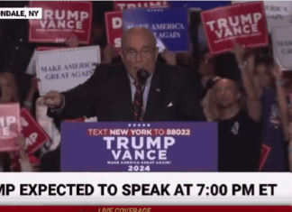 Rudy Screams At Top Of His Lungs At Trump Rally. It Won’t Be Long Now