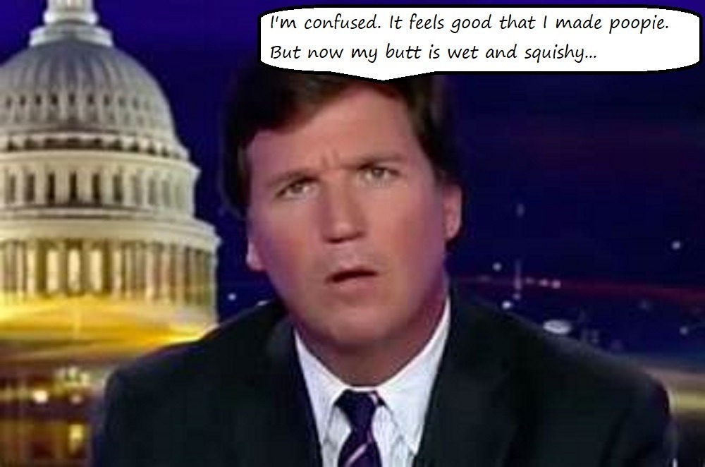 confused tucker carlson