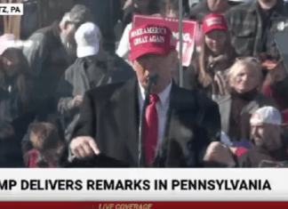 Trump Cracks On Stage, Asks MAGAs To Save Him