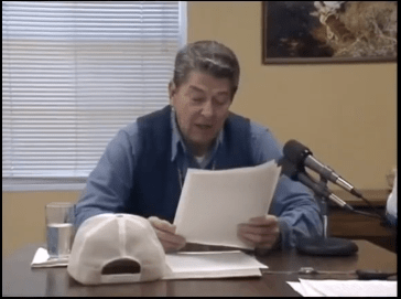 Ronald Reagan reading