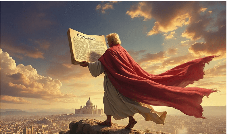Trump Moses Superman