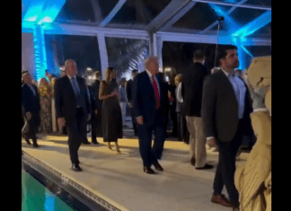 Trump Walks Ahead of Melania To What’s Left Of The Beach Boys