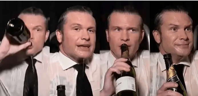 Pete Hegseth drunk