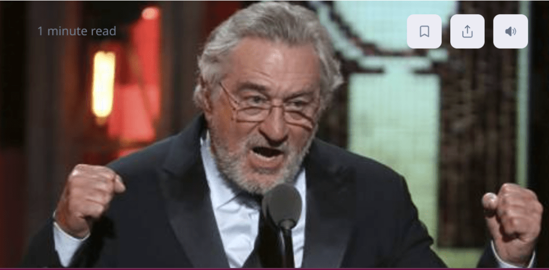 DeNiro fuck trump