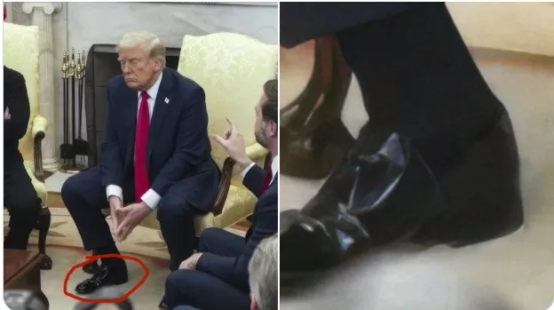 Trump shoe lifts Zelensky