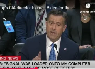 Dead Silence When Warner Tells Ratcliffe “Show the Committee If the Messages Are Not Classified”