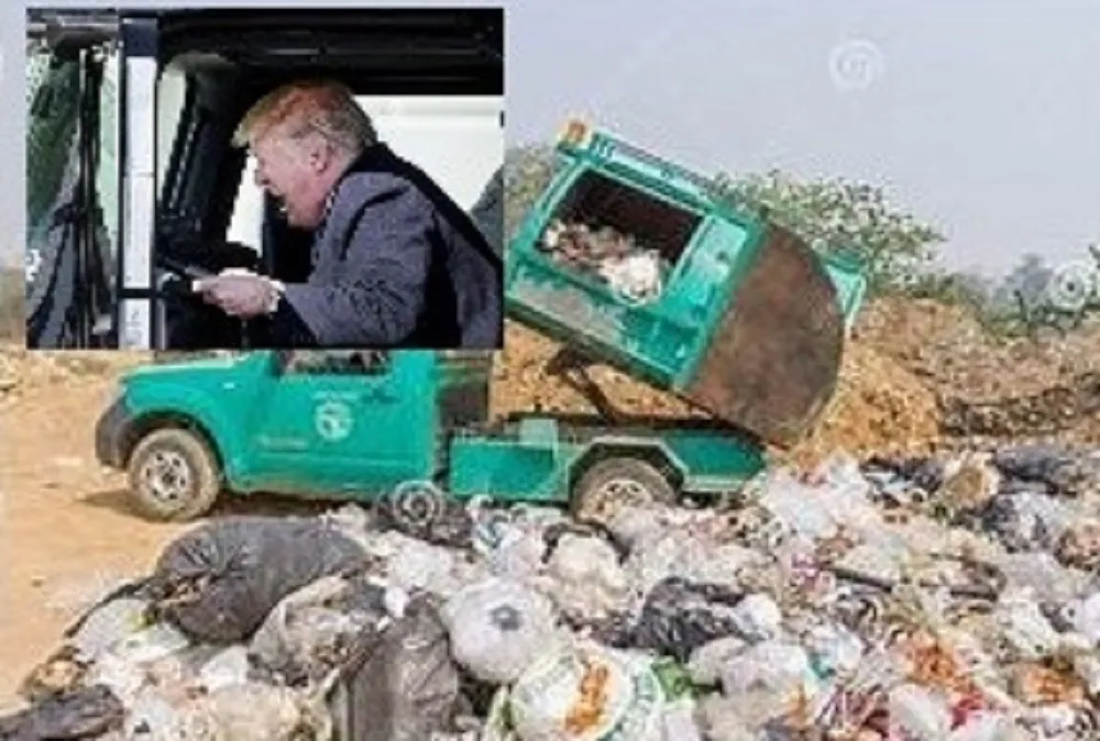 garbage truck dumping