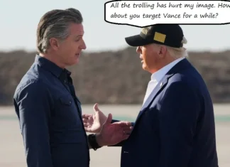 The Newsom Troll Train Rolls Over A New ‘Bigly’ Target. Who’s Next?