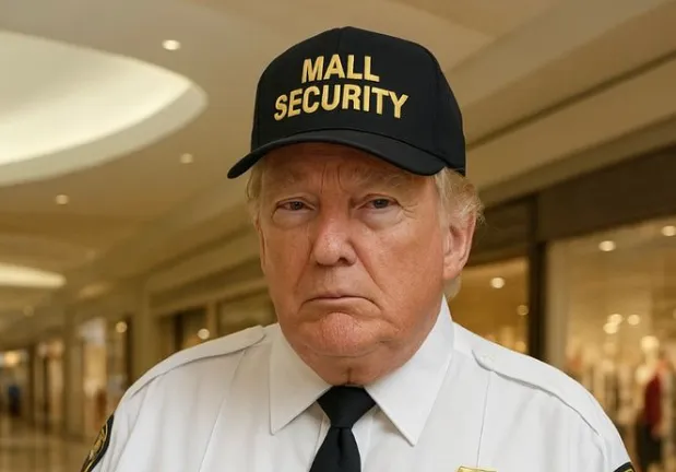 Trump mall guard